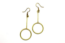 Load image into Gallery viewer, Circle and peg earring RAS048G