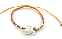 Load image into Gallery viewer, SR770 coral-peach big turtle macrame bracelet
