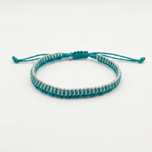 Load image into Gallery viewer, two-tone macrame bracelet