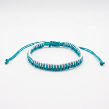 Load image into Gallery viewer, two-tone macrame bracelet