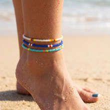 Load image into Gallery viewer, Glass Beaded Anklet