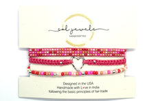 Load image into Gallery viewer, Bracelet 3 pack Pink Summer SRN002