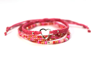 Bracelet 3 pack Pink Summer SRN002