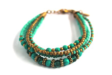 Load image into Gallery viewer, Najesha aqua teal bracelet