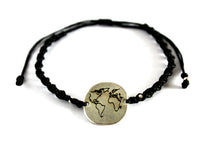 Load image into Gallery viewer, Globetrotter &quot;world map&quot; macrame bracelet