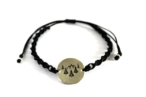 Globetrotter "Forest" macrame bracelet