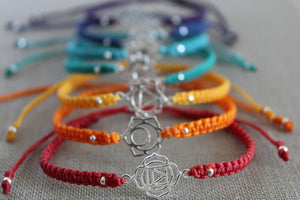 Chakra Didi macrame 7 bracelet set