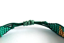 Load image into Gallery viewer, Teal-gold Pacific bracelet NJS008