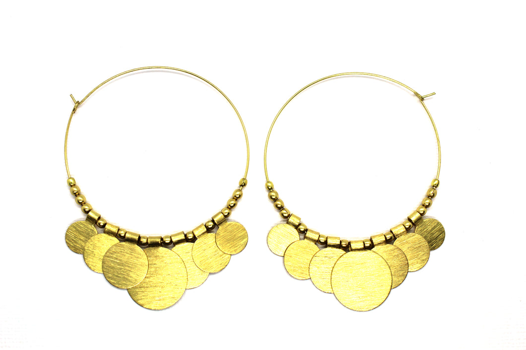 Gypsy coins earrings WAH678G