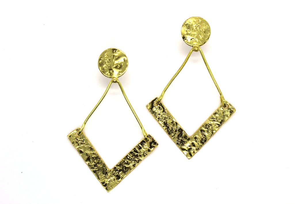 Simple Chevron pattern earring RAS013G