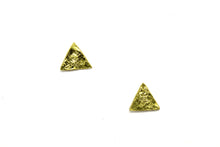 Load image into Gallery viewer, Golden Triangle Studs RAS030G