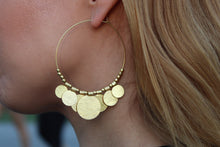 Load image into Gallery viewer, Gypsy coins earrings WAH678G