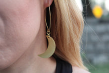 Load image into Gallery viewer, Half Moon Dangle earrings  NAJ302G