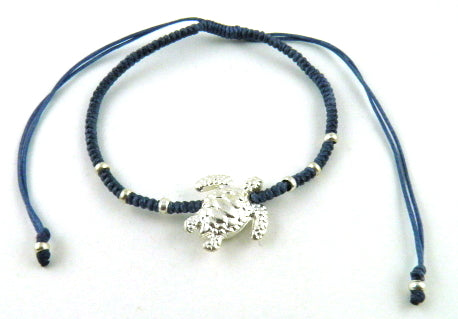 SR770 jeans big turtle macrame bracelet