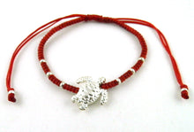 Load image into Gallery viewer, SR770 red big turtle macrame bracelet
