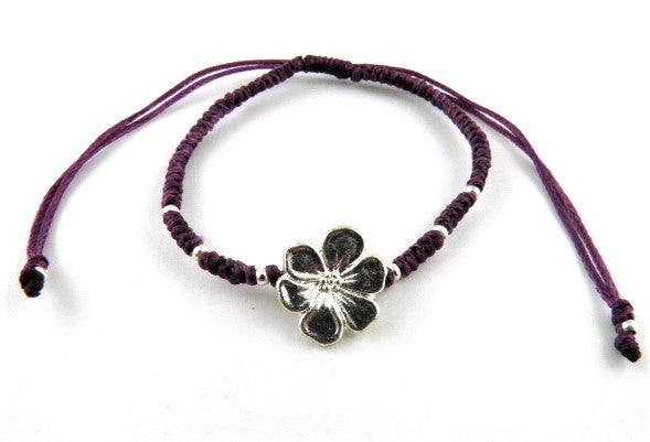 SR773 purple daisy bracelet