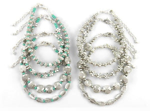 Teal and Daisy bracelet WAH480S